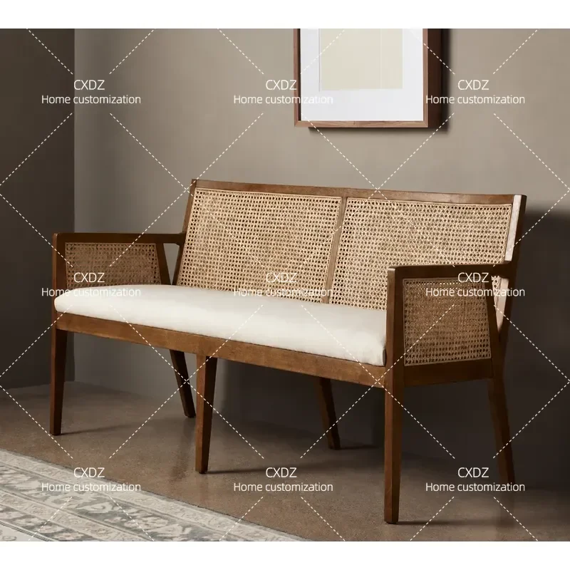 Rattan Sofa Set Modern Simple Leisure Chair Single Double Triple Combination Customizable Furniture for Living Room