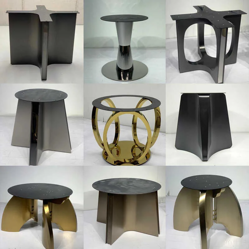 

arble Table Legs Stainless Steel Base Foot Bench Rectangular Legs Rock Slate Dining Bracket