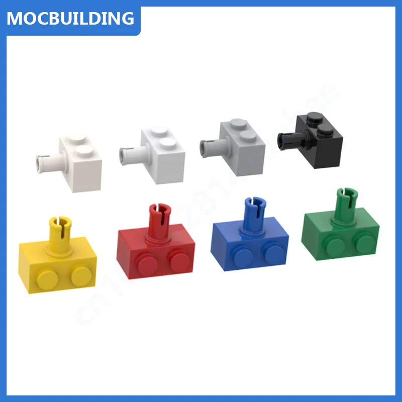 50G Around 57PCS Moc Building Blocks Bricks Parts 2458 44865 Modified 1 x 2 with Pin Diy Compatible Assmble Particles Toys Gifts