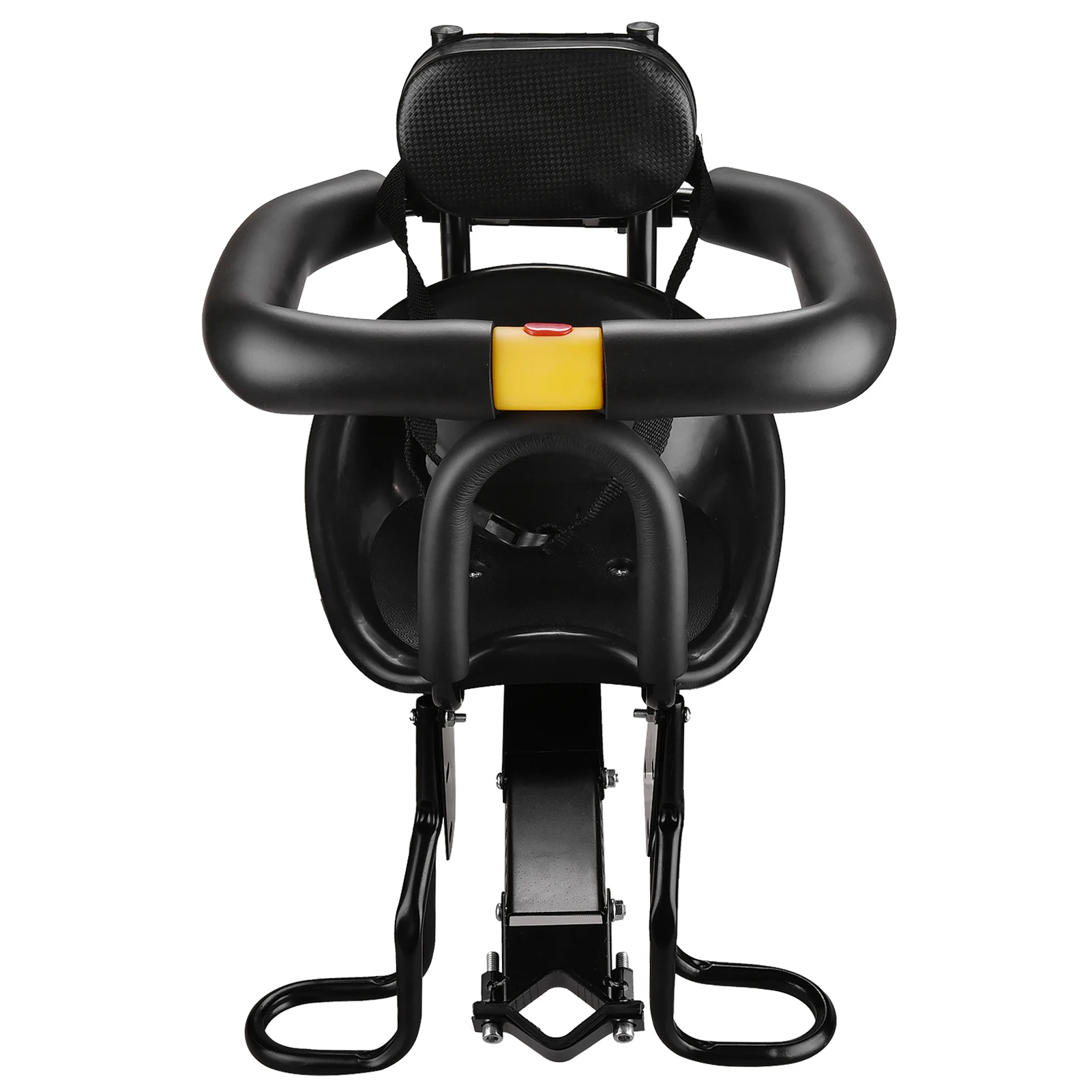 Safety Child Bicycle Seat Bike Front Baby Seat Kids Saddle with Foot Pedals Support Back Rest for MTB Road Bike 2024