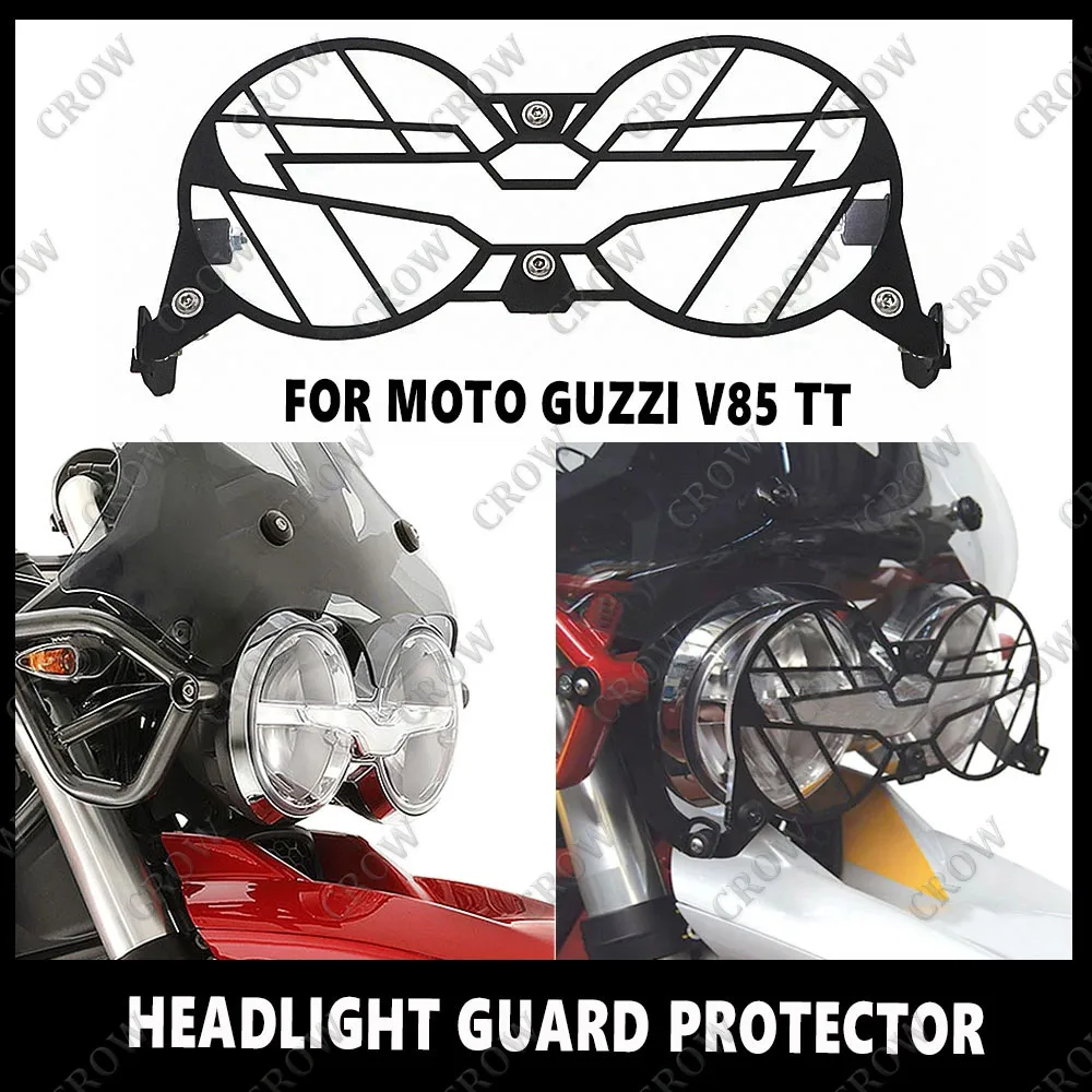 

Motorcycle New Accessory V85TT For Moto Guzzi V85 TT Folding Headlight Guard Protector Grill Double Protection V85TT