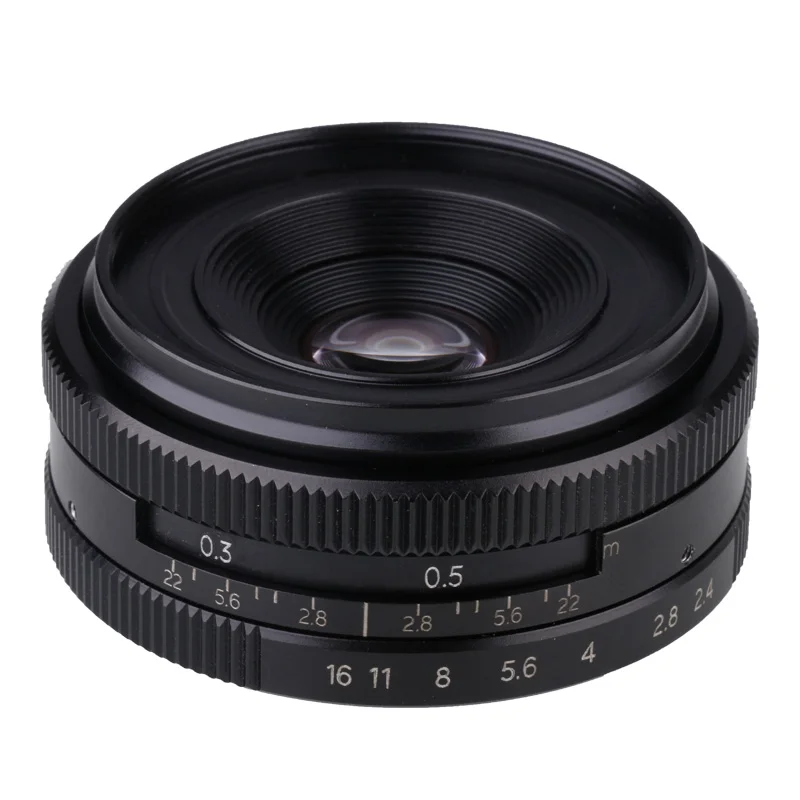 RISESPRAY 25mm F2.8 Micro single biscuit lens for Olympus Panasonic Macro 4/3 Ultra thin all metal