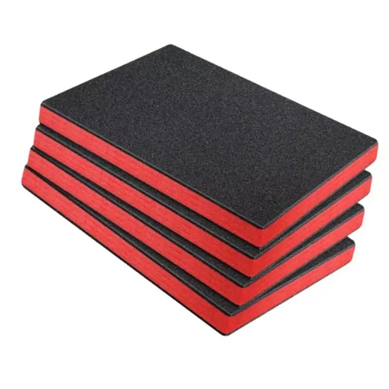 

Набор из 4-х предварительно нарезанных защитных пенопластовых вставок для инструментальных ящиков, камер и инструментов, амортизирующие листы для DIY-кейсов, прозрачные.