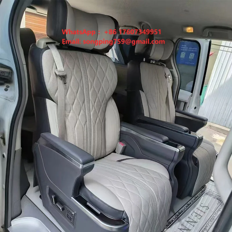 High Quality Auto Interior Upgrade Luxury Aero Van Captain Seat for Toyota Alphard Reclining VIP Car Seat in Leather Material
