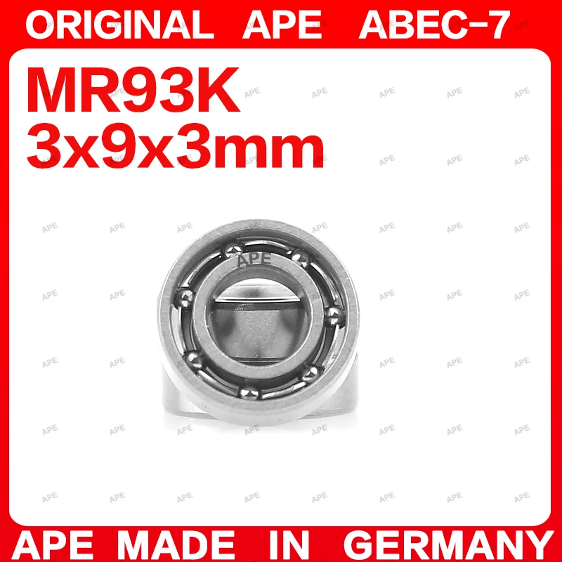 10-50PCS ABEC-7 MR93 Open Bearing 3x9x2.5 mm Mini Deep Groove Ball Bearings