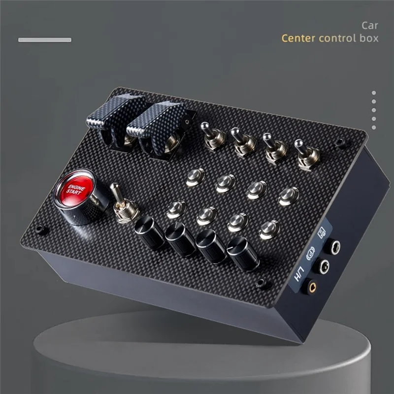 ABJF-Horizontal Caixa de Botão Sim Sim Simular de Caixa de Controle de Corrida Multi-Função Para Thrustmaster Simagic Fanatec