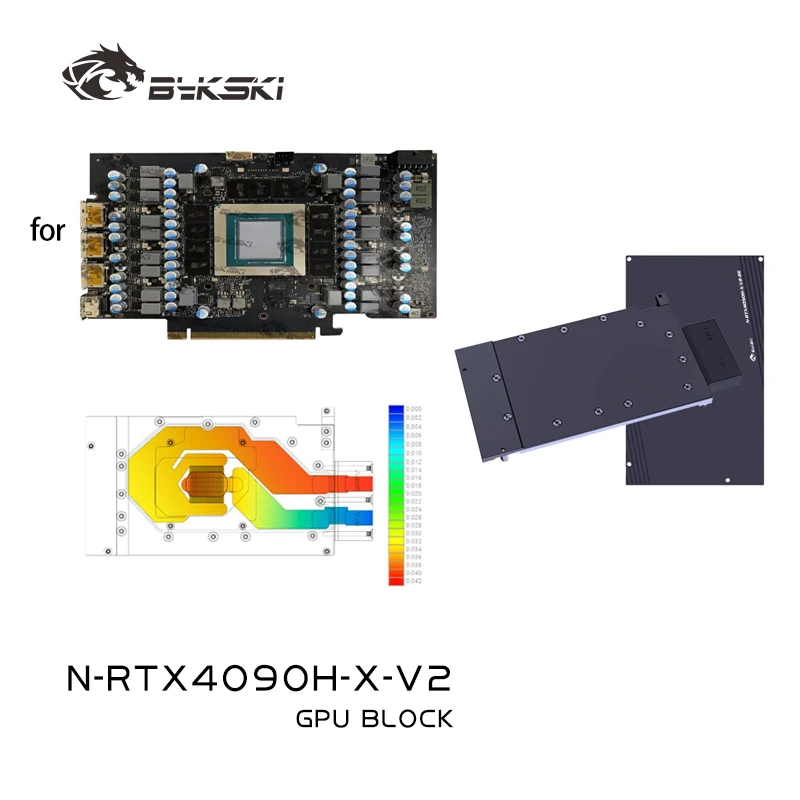

Bykski GPU Block for NVIDIA RTX 4090 Reference Edition/AIC Video Card Water Cooling/All Metal Copper Radiator N-RTX4090H-X-V2