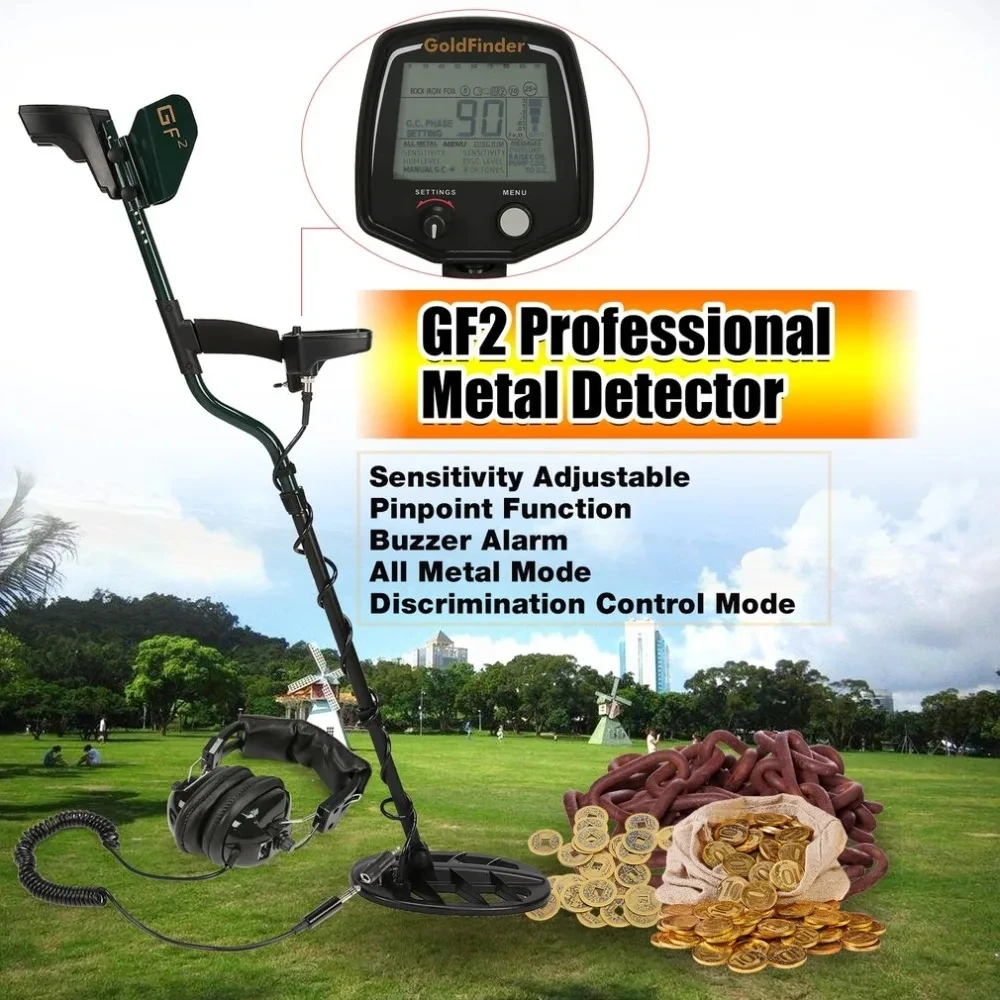 GF2 Portable Underground Metal Detector for Archaeological Treasure Hunting