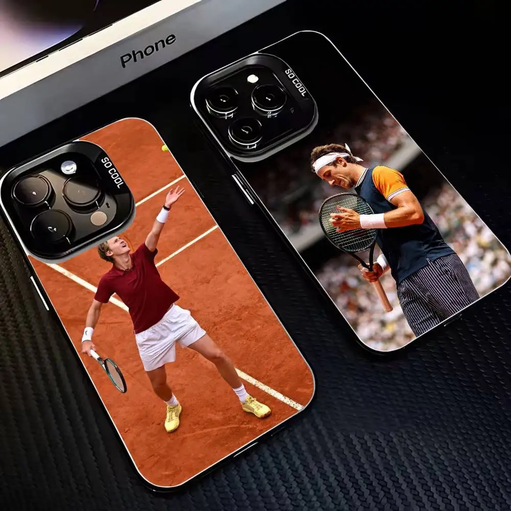 

tennis Sebastian Korda Phone Case For iPhone17,16,15,14,13,12,11 Plus,Pro Max Black Matte Shockproof Cover