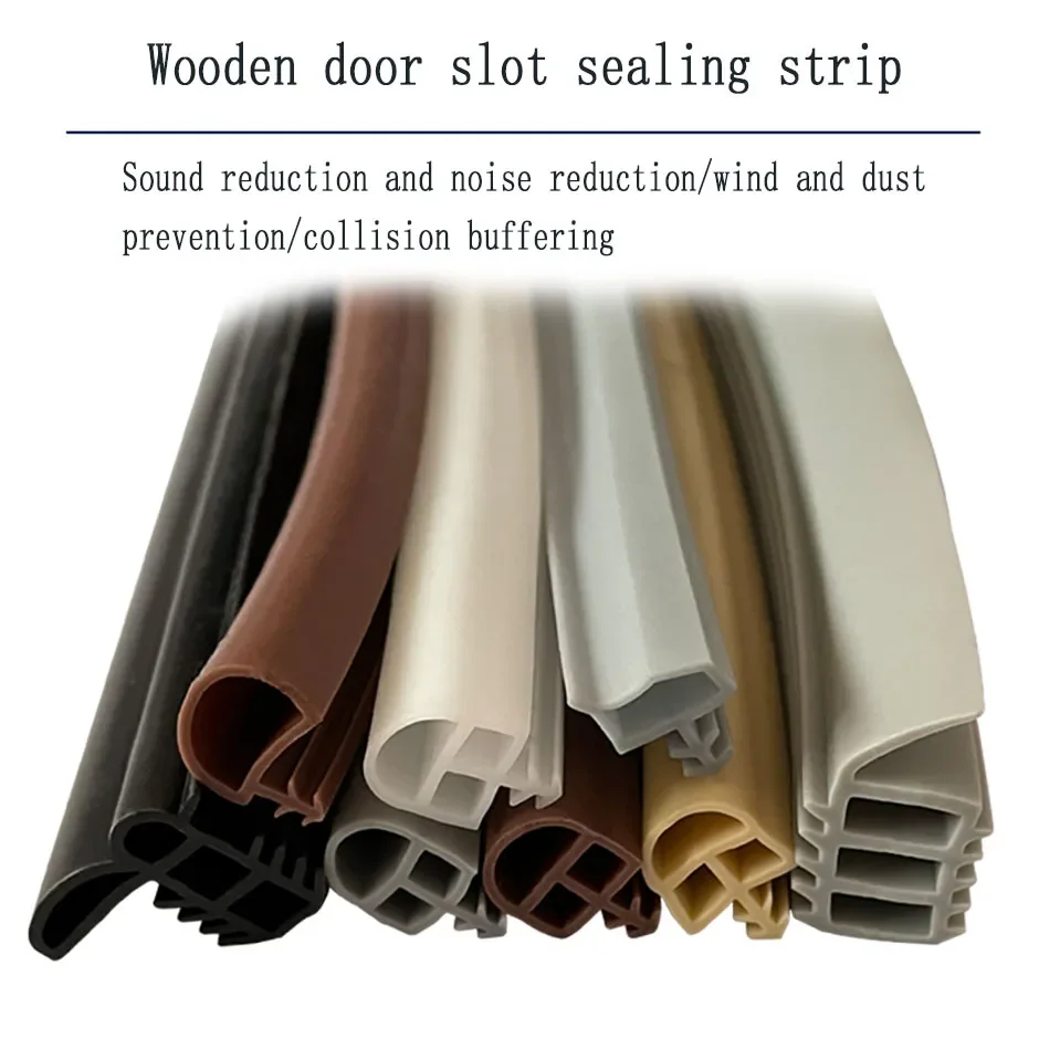 

Slot para costura de porta, porta de madeira, quarto, à prova de som, windproof, borda, anti-colisão, borracha, 1m