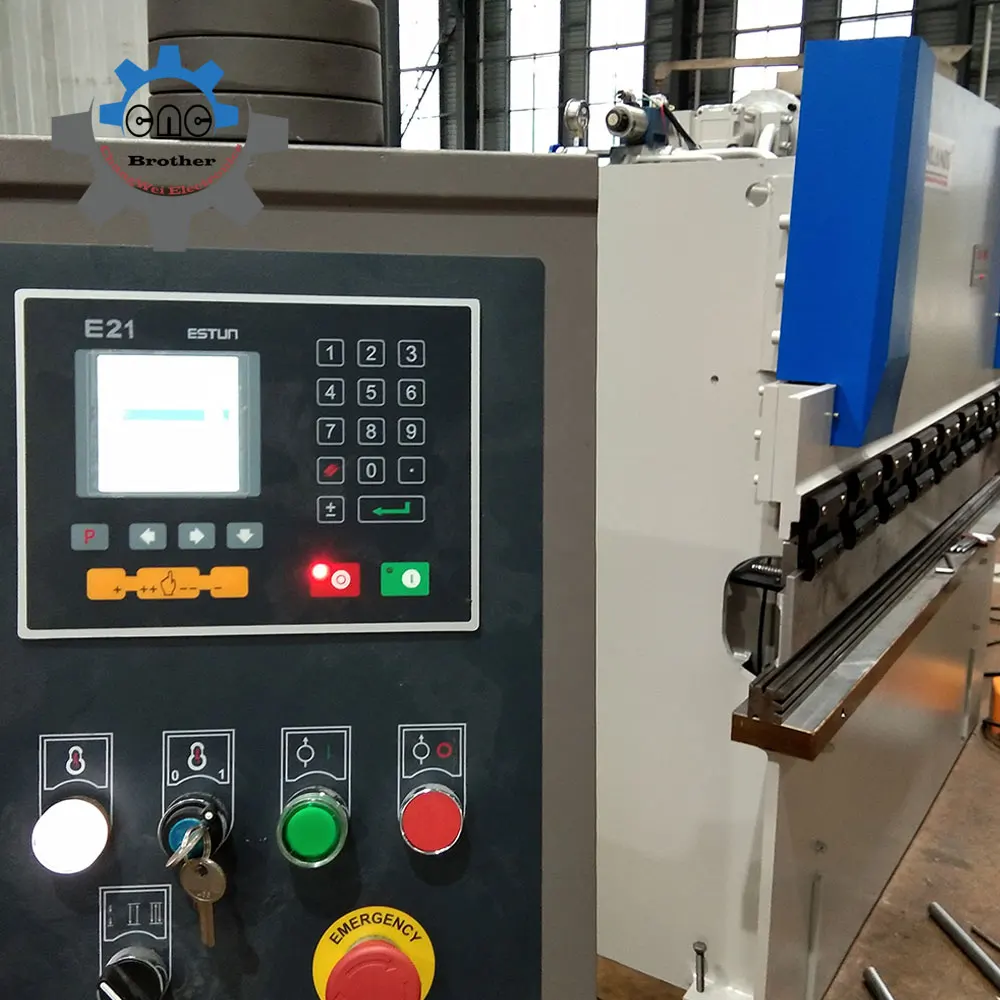 Estun E21 Hydraulic Bending Machine Controller, Bending Machine  Support Single-Step/Multi-Step Programming Manual Axis Shift