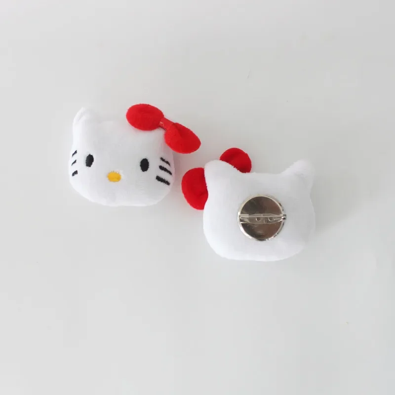 Sanrio Cartoon  Brooch Hello Kitty 7Cm  Cinnamoroll Melody Cute Shape Brooch Bag Pin Backpacks Pendant Decoration Accessorie