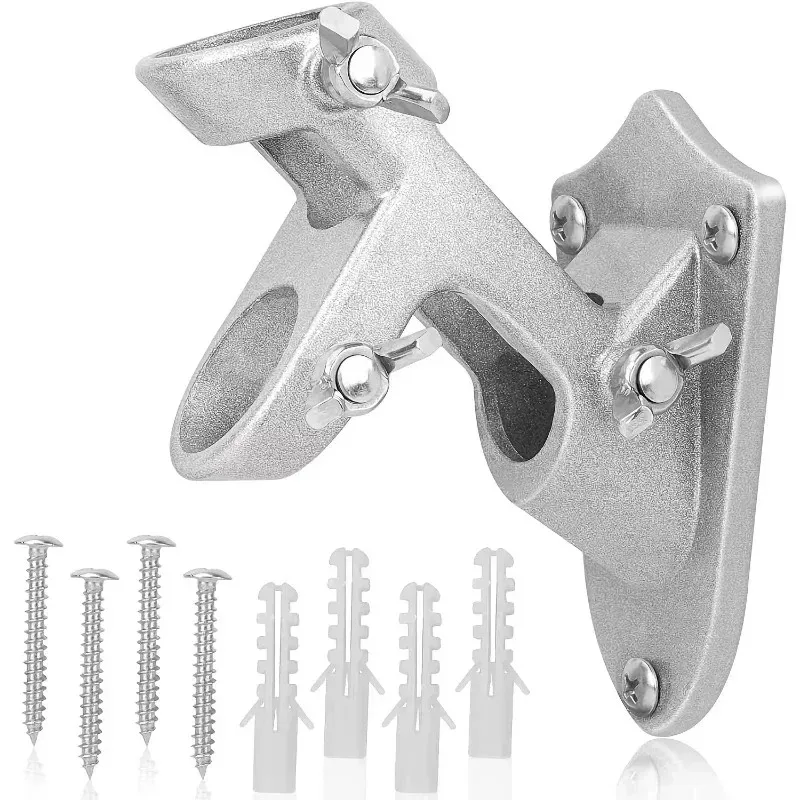 2026 new model advanced rust-proof aluminum flagpole mounting bracket secure outdoor base for yard garden decoration