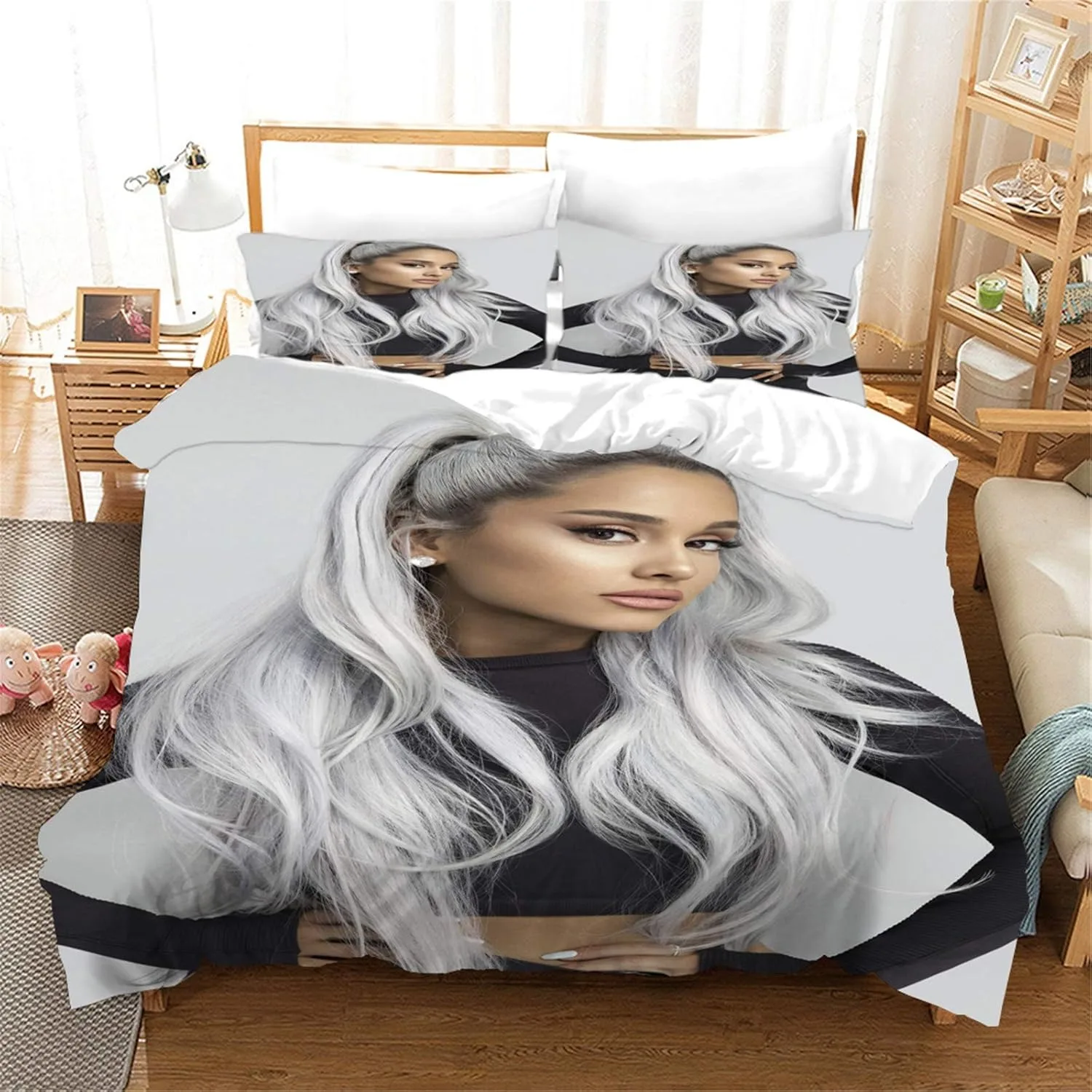 Ariana Grande Bedding Sets Comforter Quilt Bed Cover Duvet Cover Pillow Case 2/3 Pieces Sets Kids Adult Size Home Textiles
