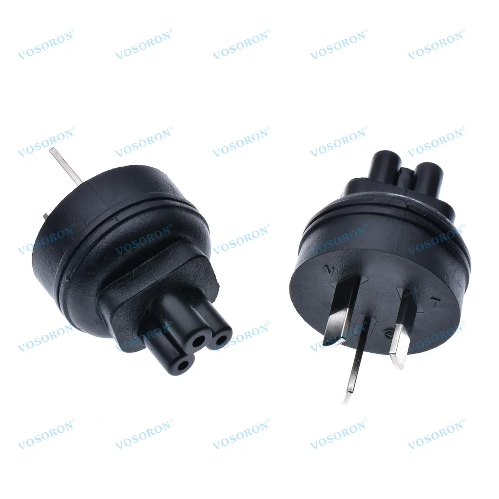 Australia Type I Plug to IEC320 C5 AC Power Conversion Plug,IEC C5 Female socket to SAA pulg power adapter 10A/250V