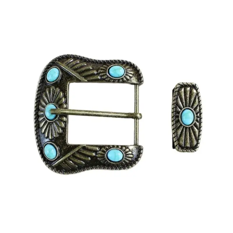 39BD Replacement Belt Buckle Replacement Engraved Buckle Rings for Pin Buckle Belt