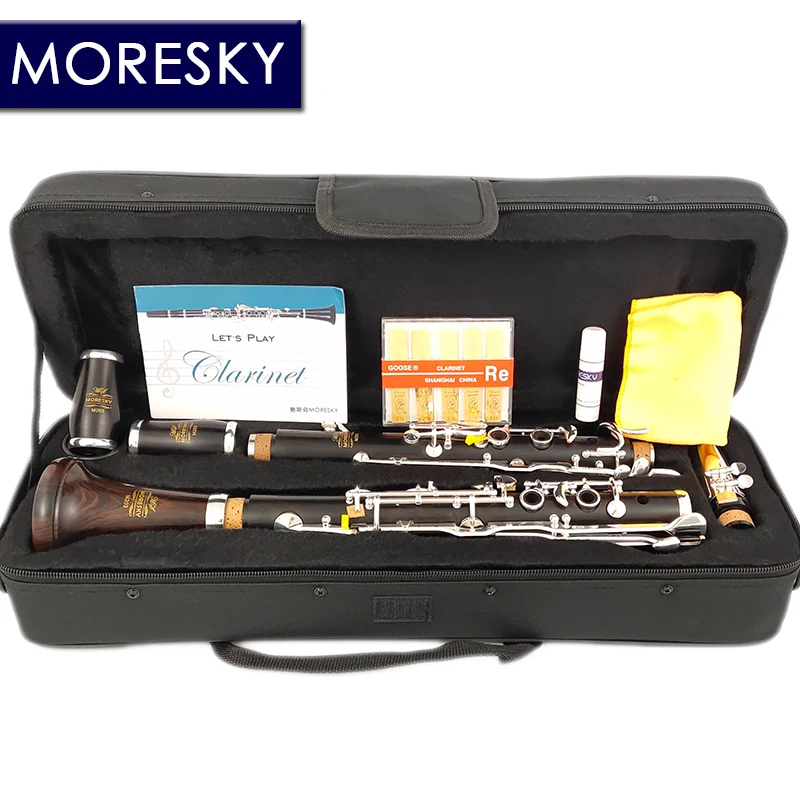 MORESKY Oehler System Clarinet G Tune Ebony Turkish Silver Plated Keys M203