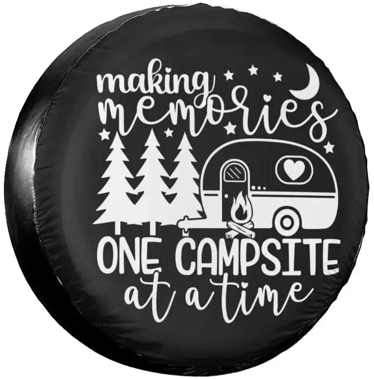 Making Memories Rv Spare Tire Cover for RV Trailer Camper Wheel Protectors Weatherproof Universal for Trailer Rv SUV Truck Campe