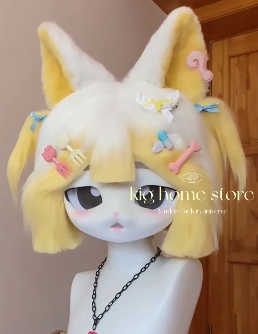 

Fursuit Kigurumi Headsets Furry Cosplay Costumes Customized Furries Head Animal Comiket Rubbit Doll Cat Comiket Furries Doll
