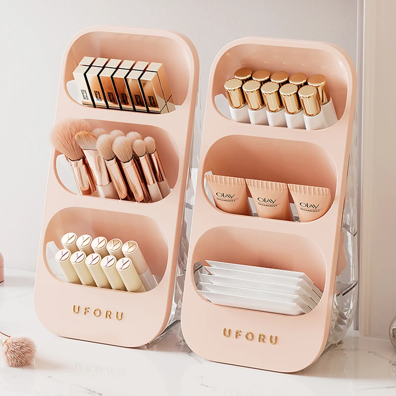 UFORU Makeup storage box Tilt insert desktop advanced sense dressing table Skin care Eyebrow pencil lipstick makeup brush tube