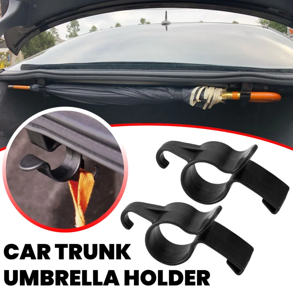 1/2/4PCS Universal Auto Regenschirm Halter Auto Stamm Regenschirm Handtuch Lagerung Haken Auto Zubehör Interne Lagerung veranstalter Halter