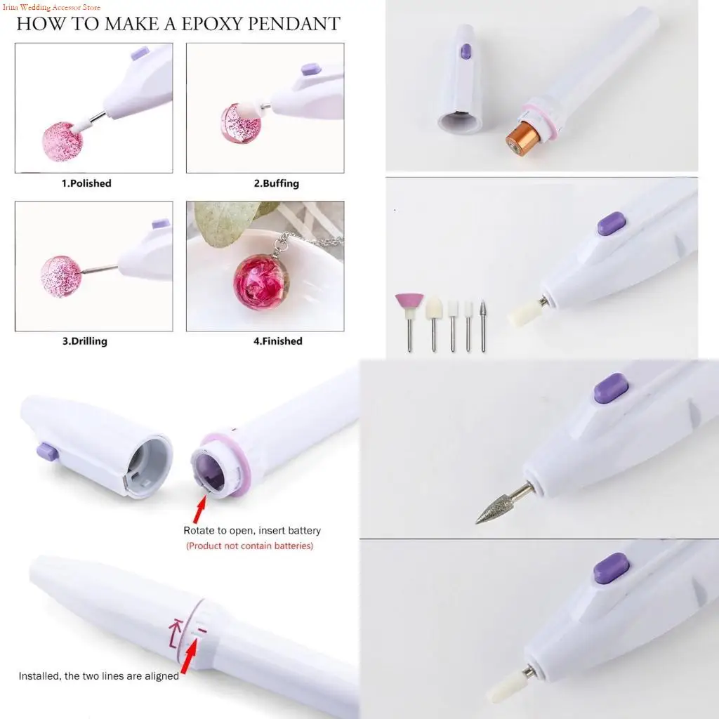 

G92D Инструмент для изготовления ювелирных изделий из эпоксидной смолы DIY Дрель Ручка Электрический инструмент для полировки