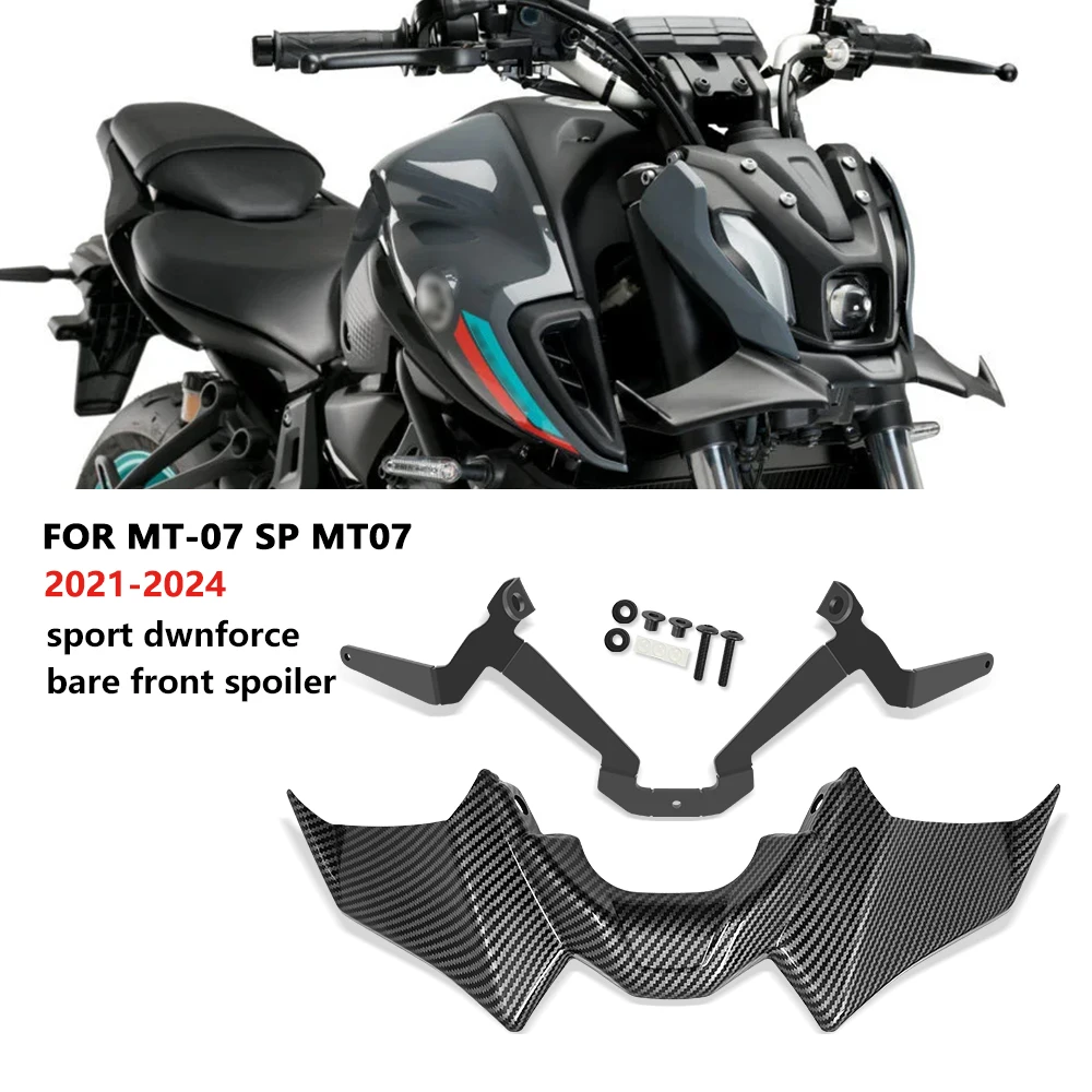 For MT-07 SP MT07 2021-2024Motorcycle Accessories Sport mt07 mt07 SP Downforce Naked Forntal Spoilers Aerodynamic Wing Deflector