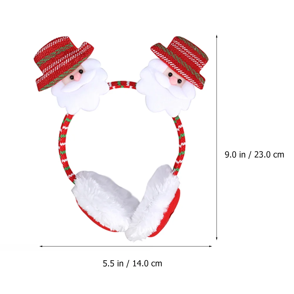 غطاء للأذنين قرن الوعل عصابات عيد الميلاد القوس الأسود الإبداعية وشاح الشتاء طفل لطيف