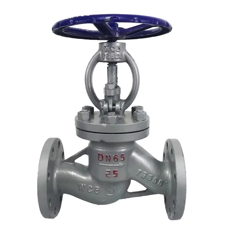 J41H Cast Carbon Steel 304 Flange Globe Valve High Temperature hand wheel Steam Valve