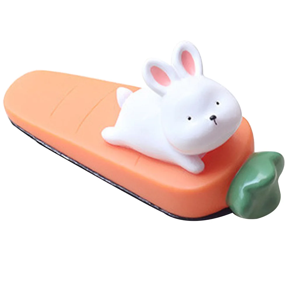 

Rabbit Stopper Vinyl Wedge Non-Slip Anti-Collision Door Holder For Home Office School Bedroom Wall Protector Floor Block