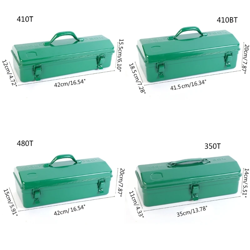 Green Folded Jewelry Tool Storage Boxes Component Part Small Hardware Container Dropship