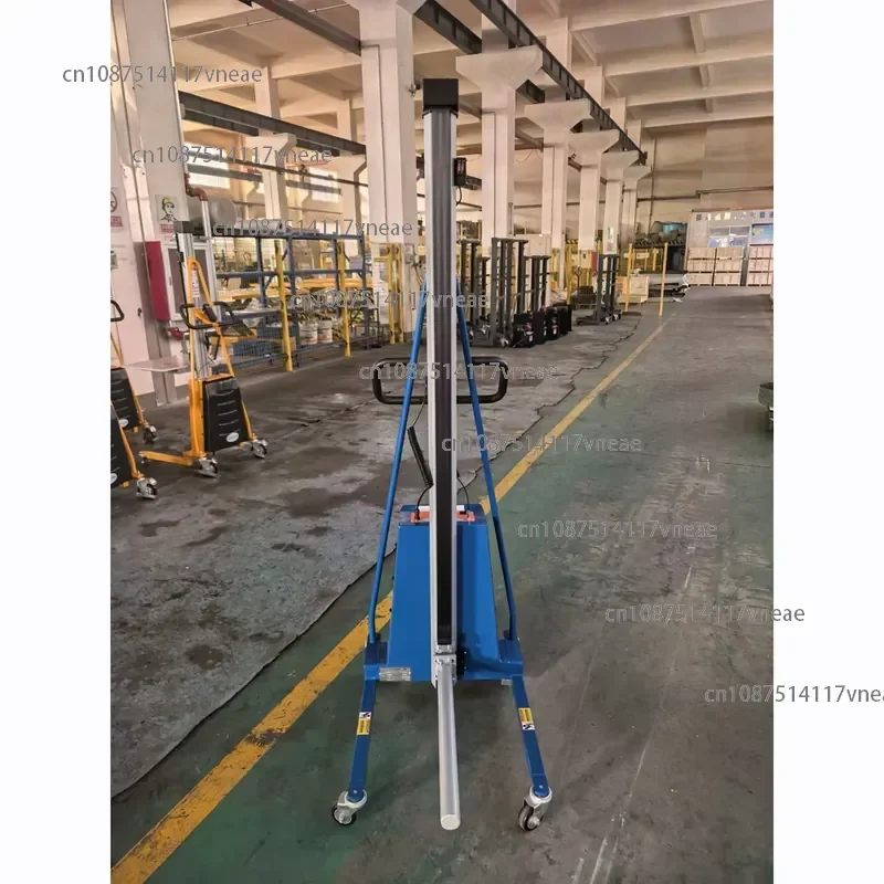 Semi-electric Mini Stacker Auto Lifting Positioner Forklift Paper Rolls Tool Max Height 1700mm