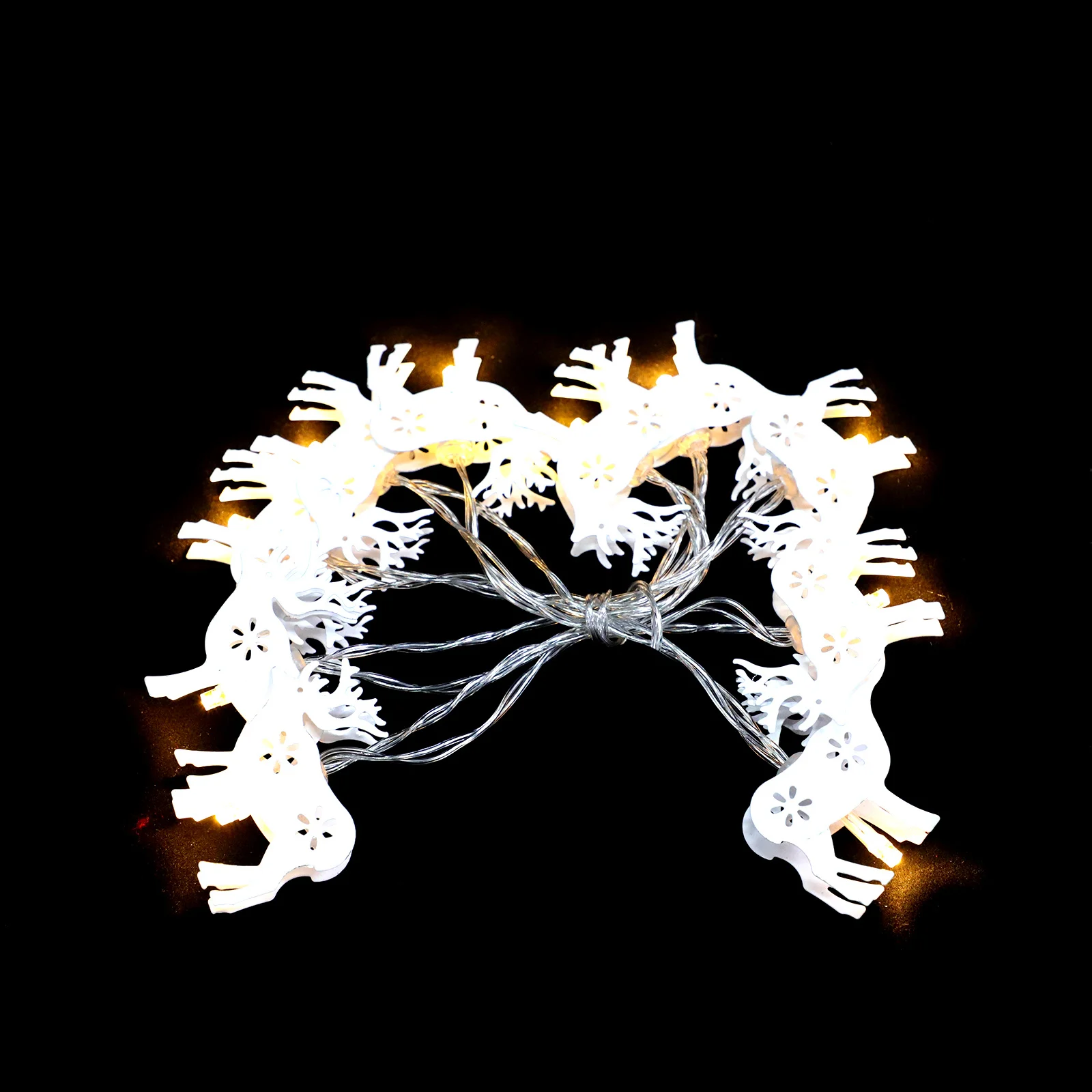 

1Pcs Christmas Elk String Light Warm LED Xmas Deer Lamp Festival Decoration Hanging Light for Home Party Outdoor