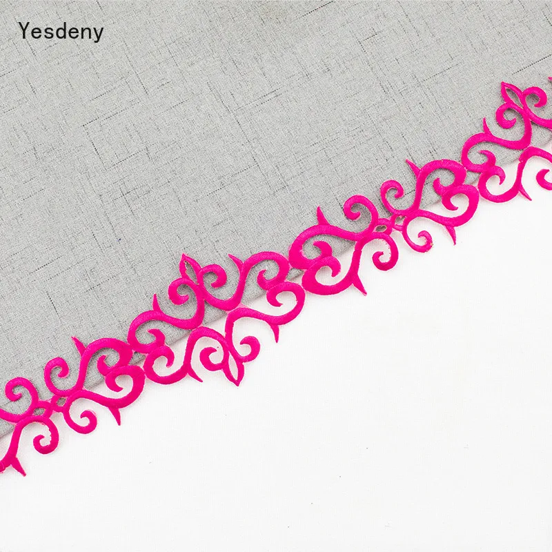4 Meter/Lot Cos Costume Embroidery Lace Trim Gold Silver Stage Performance Clothes Diy Applique Patch Fabric AccessoriesYN119