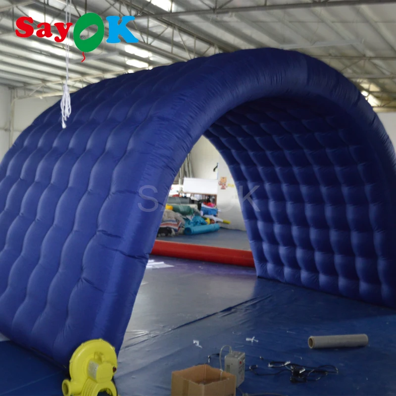 Inflatable Tunnel Tent with Air Blower for Event Exhibition Trade Show Business(2.4x2.4x2.5m)