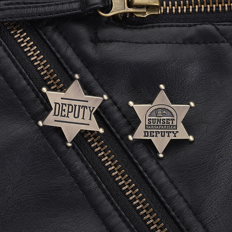 Fallout-Pin de Nueva Vegas, insignia adjunto de puesta de sol, broche de estilo occidental, Merch de videojuego para mochila de Cosplay