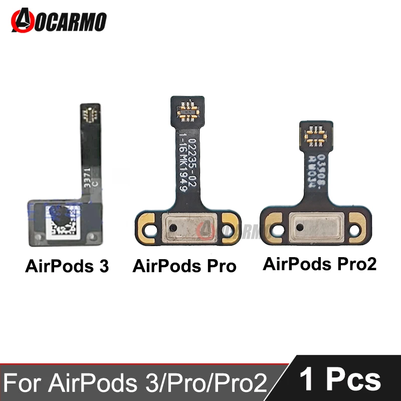 Aocarmo For AirPods 3 Pro Pro2 Battery Compartment Magnetic Switch Button Main Board Hall Flex Cable Replacement Part