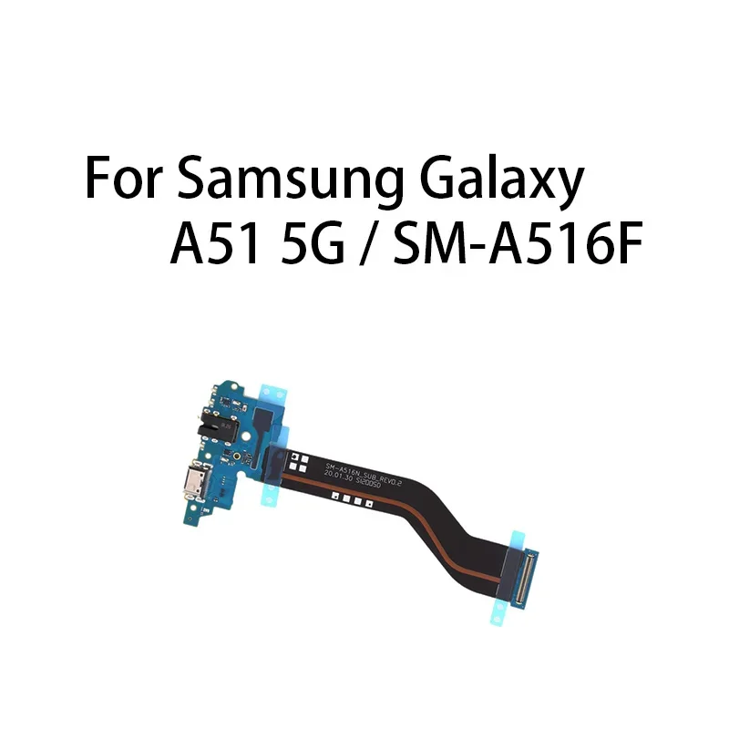 Gefenis Org USB Charge Port Jack Dock Connector Charging Board Flex Cable For Samsung Galaxy A51 5G / SM-A516F