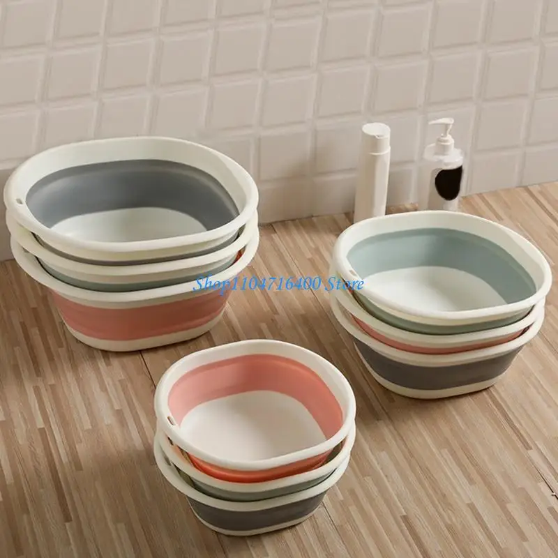 

y1gd Kitchen Vegetable Washing Basin Foldable Wash Basin 3 Size Collapsible Wash Tub