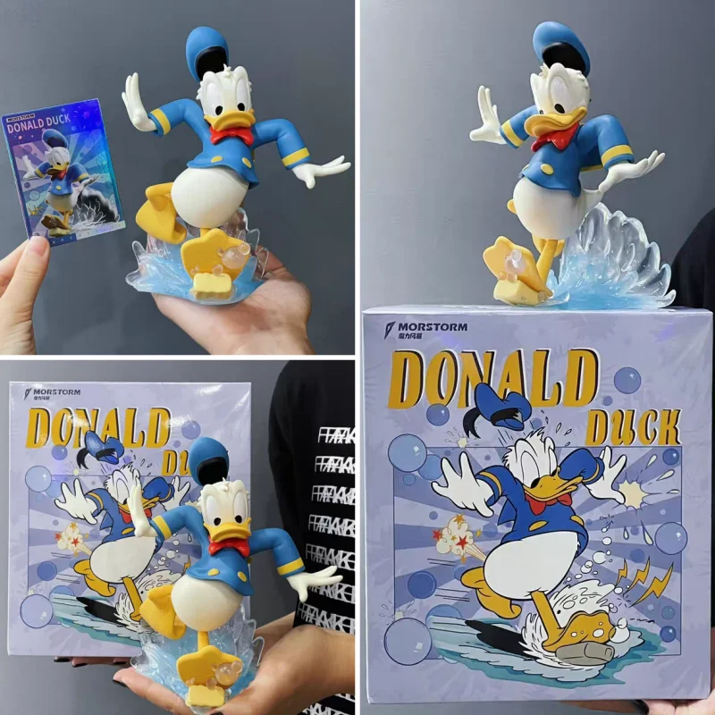 Disney Slide Duck Tide Donald Duck Scrooge Magic Storm Desktop Decoration Anime Action Figure Stitch Mickey Christmas Gift