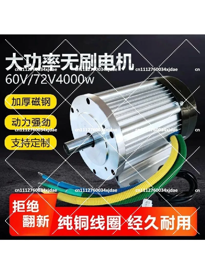 

4000W DC Brushless Motor 48V 60V High Power for Electric Tricycle Cleaning Machine Lift Equipment