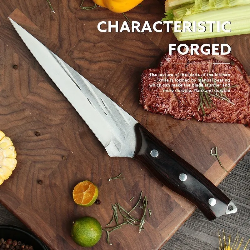 2026 New Model Kitchen Knife - Stainless Steel Meat Cutting and Bone Removal Knife - Kitchen Hand-Forged Multi-Purpose Knife