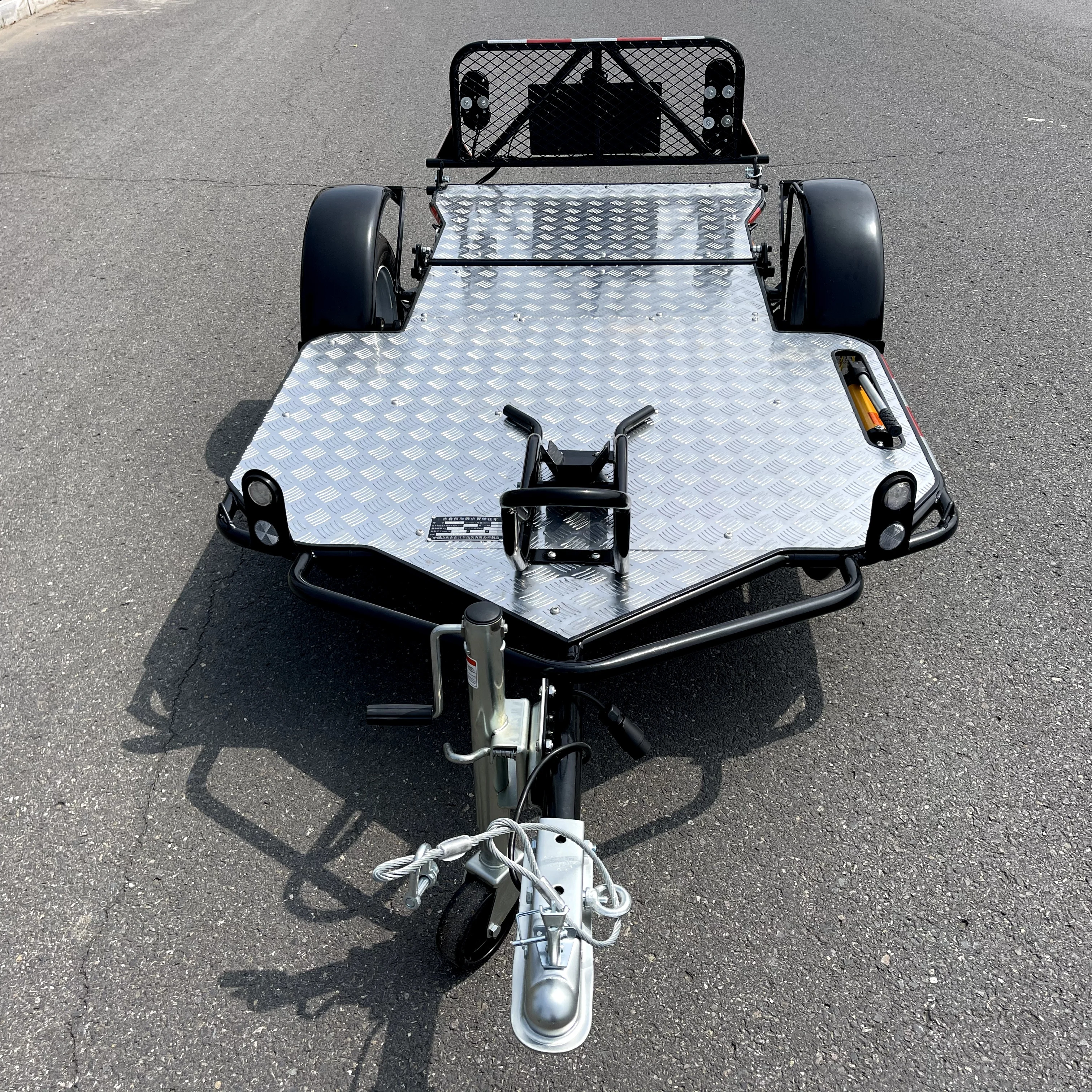 UTV Rally Race 500KG Single Bike Foldable Trailer for Motorcycle ATV UTV Transport view 2