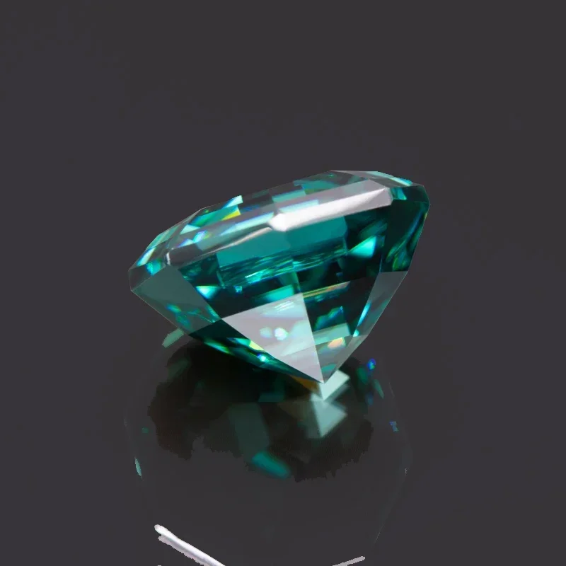 Moissanite Stone Octagon Primary Colours Emerald Green Lab Grown Gemstones Diamond For DIY Ring Necklace Earrings Main Materials