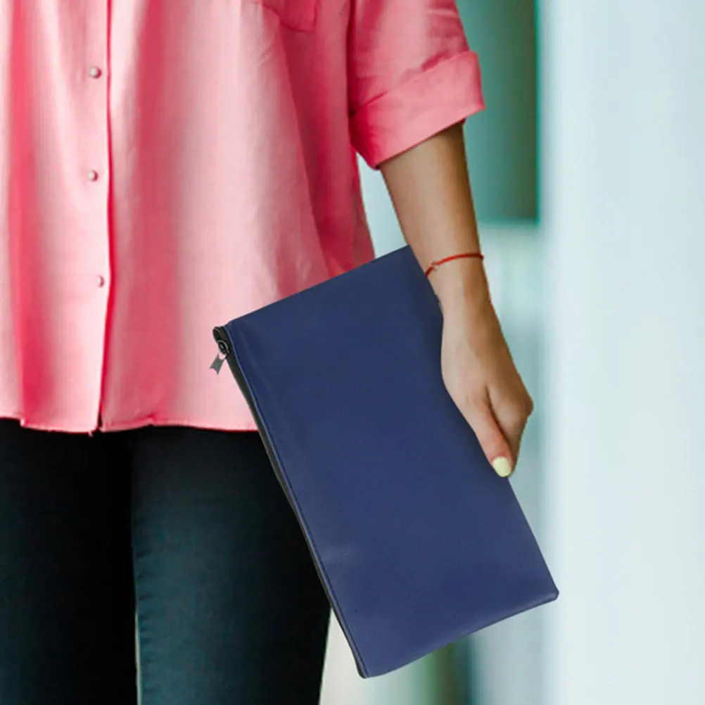 

3Pcs Cash Bags Ticket Holders Large Capacity Zipper Bill Organizer Money Pouch Receipt Wallet File Organizer for Work