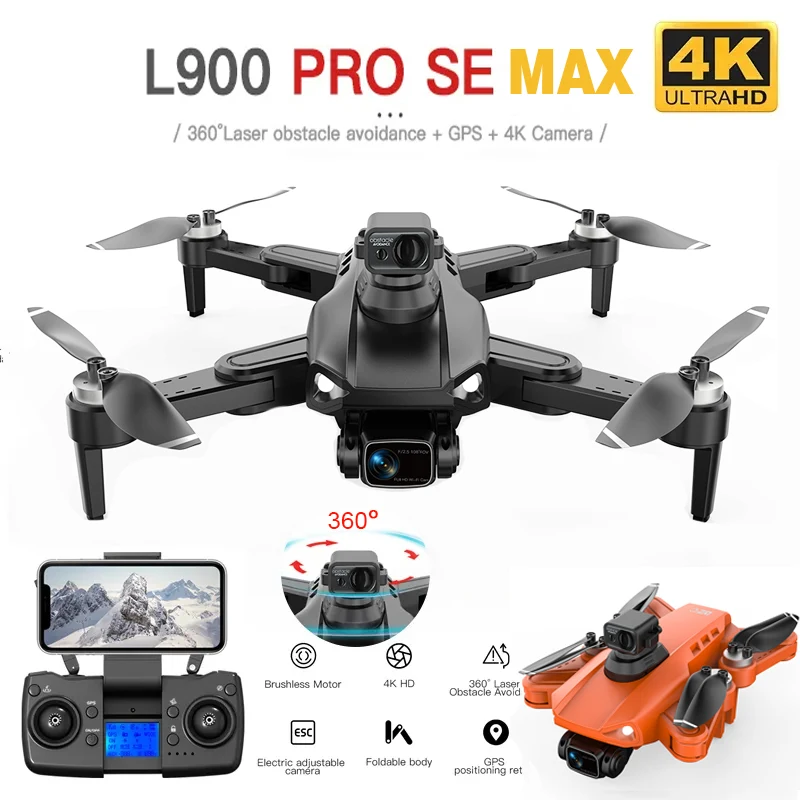 L900 Pro SE / L900 SE Максимальный Дрон, телефон с GPS, HD-камера, время полета FPV, расстояние 1,2 км, 4K, профессиональный Дрон