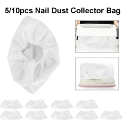 5/10pcs Nail Dust Collector Bag Non-woven Replacement Bags Large Size Reusable Manicure Art Dust Suction Machine Nail Art Tools