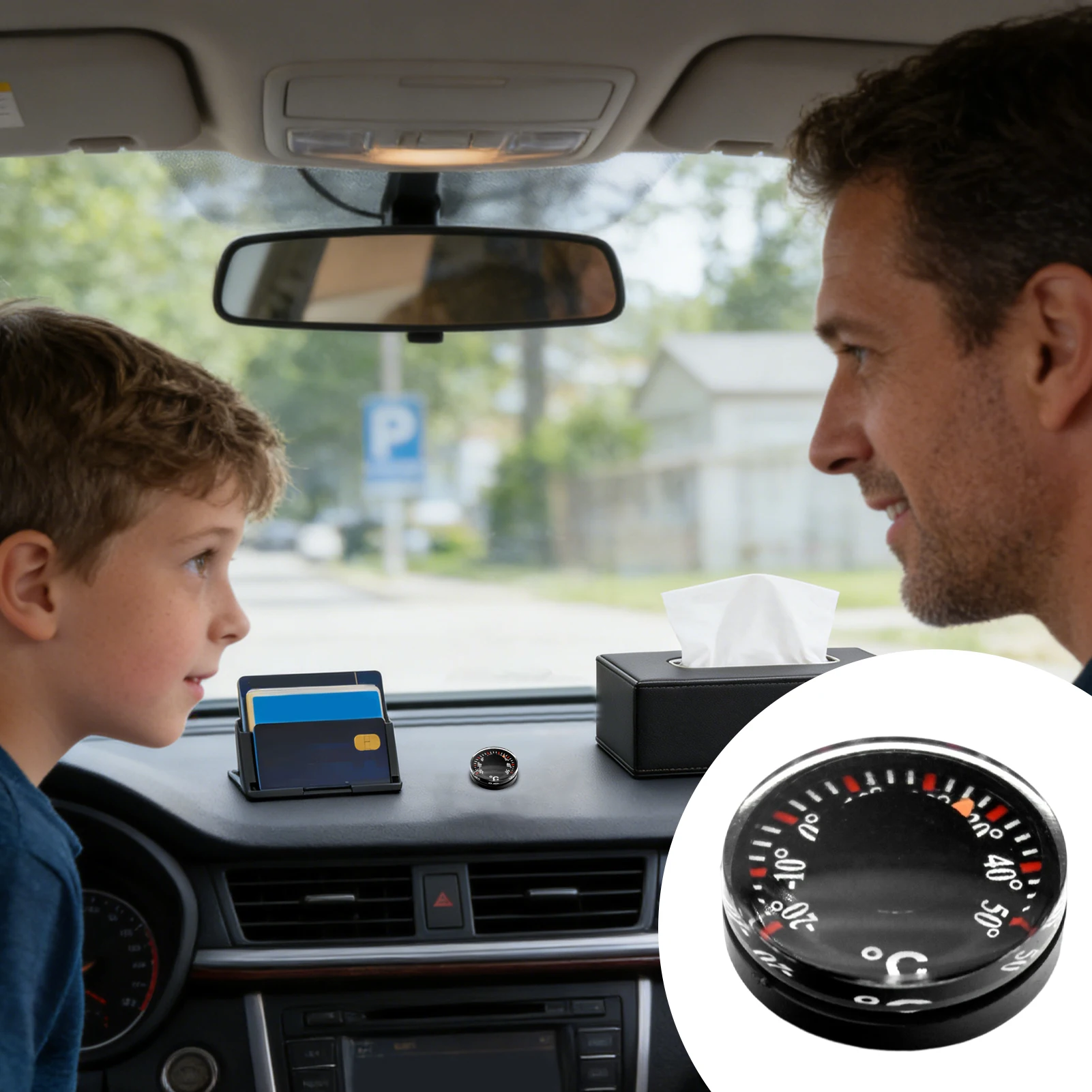 1 Parçalı Mini Araba Termometr - Car Accessories Inside incelemesi ve fiyatı
