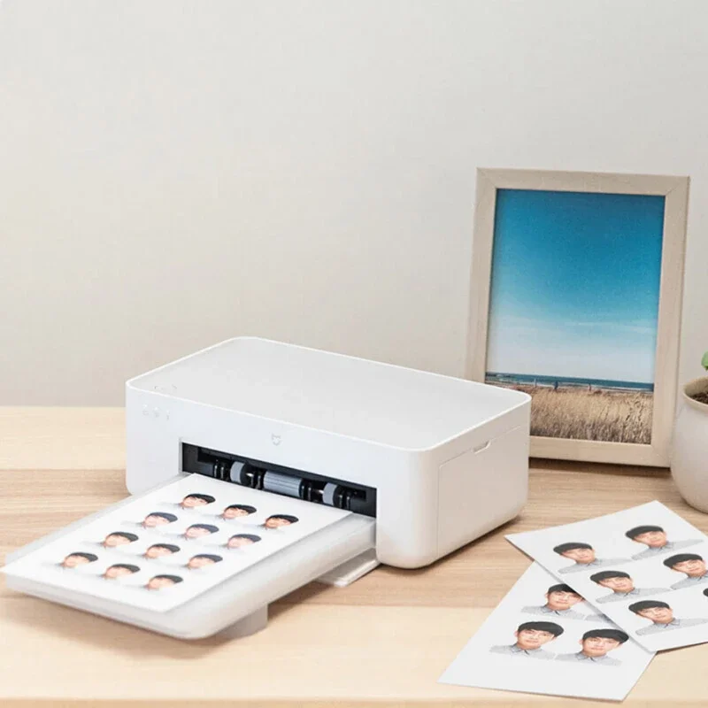 Photo Printer Small Blue Tooth Wireless HD 6 inch 3 inch AR 300 DPI Color Photo Paper Transfer Ribbon for IOS Android PC