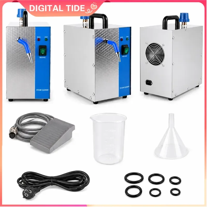 Professional Jewelry Steam Cleaner Machine 1300W 2L Stainless Steel Cleaning Equipment for Silver Gold Jewelry